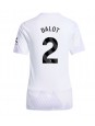 Billige Manchester United Diogo Dalot #2 Bortedrakt Dame 2025-26 Kortermet
